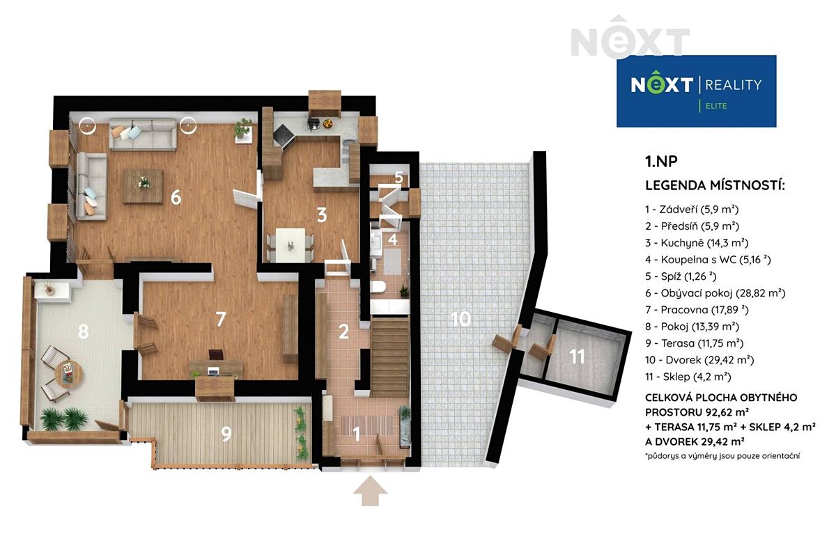 Prodej vily 285 m², pozemek 1291 m² – fotografie 4