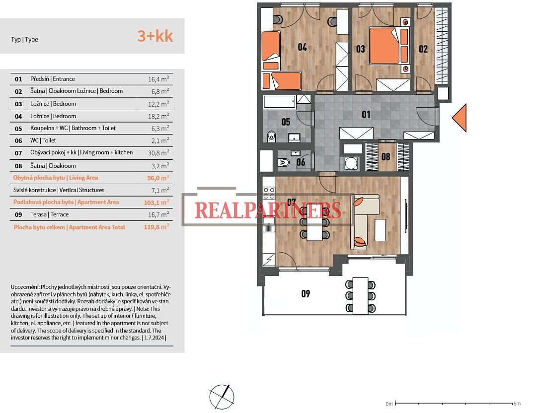 Prodej bytu 3+kk 120 m² – fotografie 2