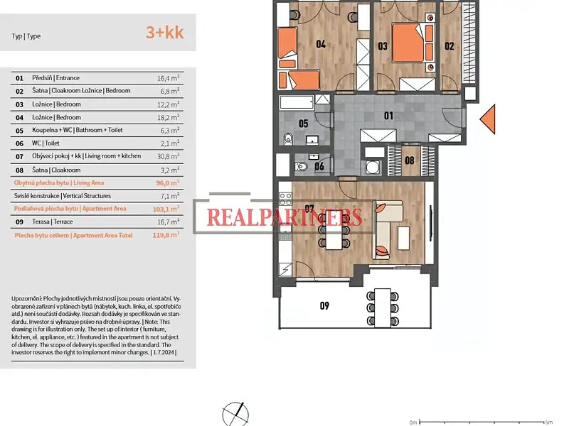 Prodej bytu 3+kk 120 m², Praha – náhled fotky 2