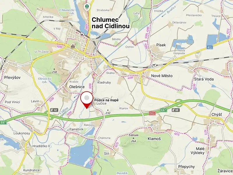 Prodej pozemku 3712 m², Chlumec nad Cidlinou – náhled fotky 2