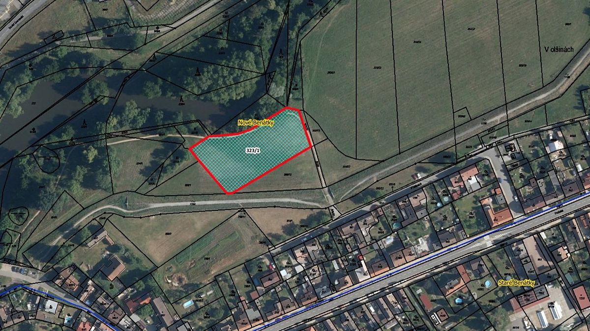 Prodej pole 3281 m², Benátky nad Jizerou – fotka 1 z 3
