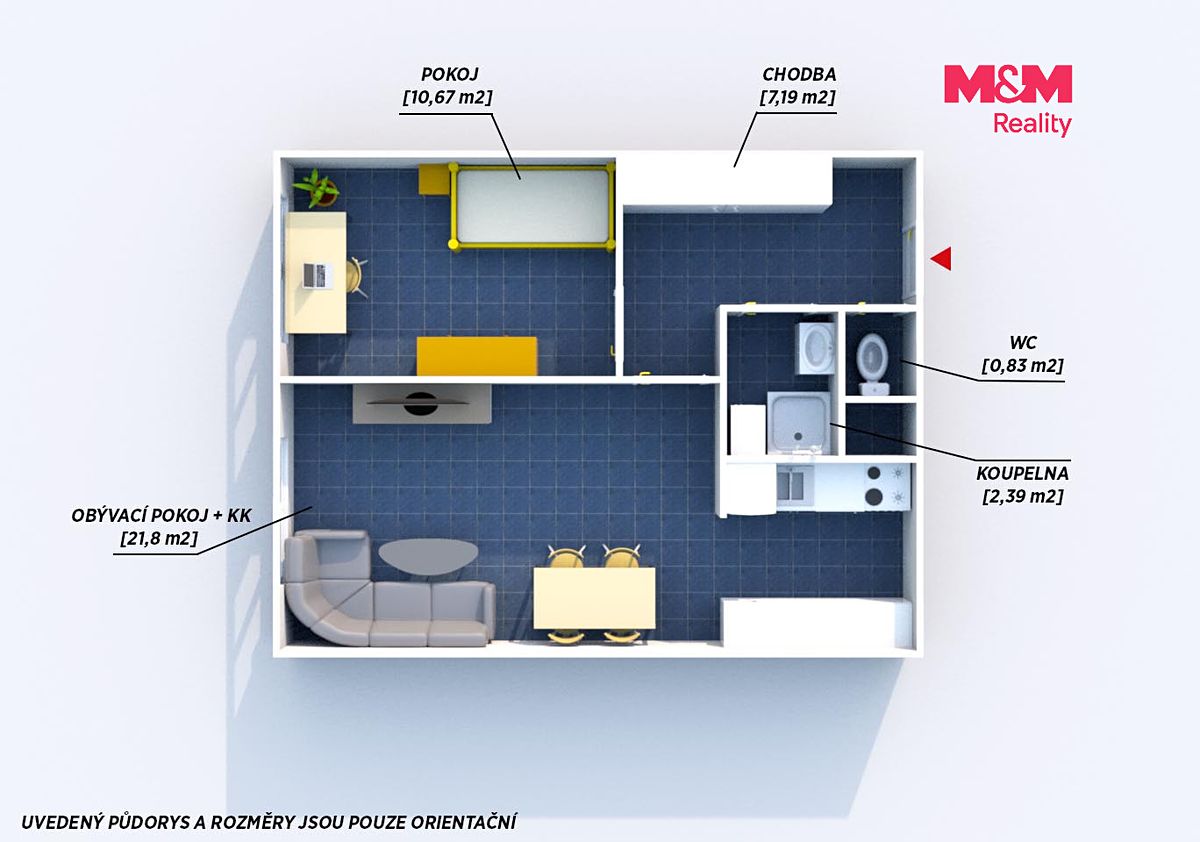 Prodej bytu 2+kk 43 m² – fotografie 3