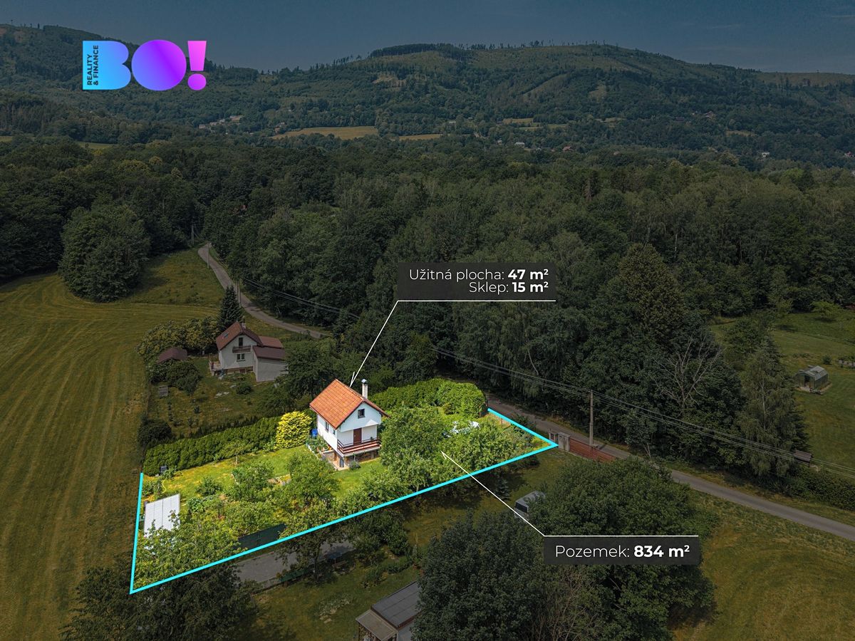 Prodej chaty 47 m², pozemek 834 m² – fotografie 2