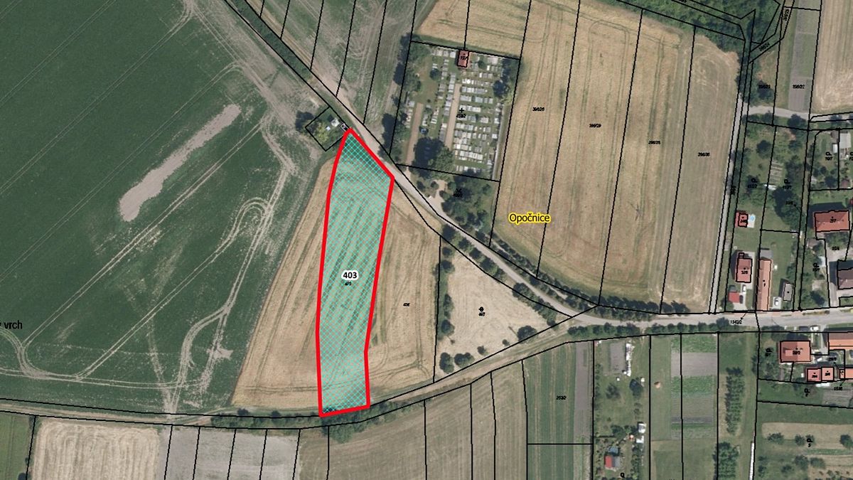 Prodej pozemku 3597 m², Opočnice – fotka 1 z 3