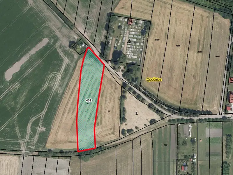 Prodej pozemku 3597 m², Opočnice – náhled fotky 1
