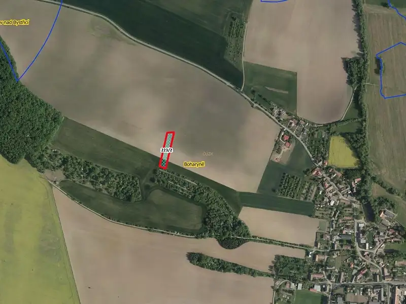 Prodej pole 2572 m², Boharyně – náhled fotky 2