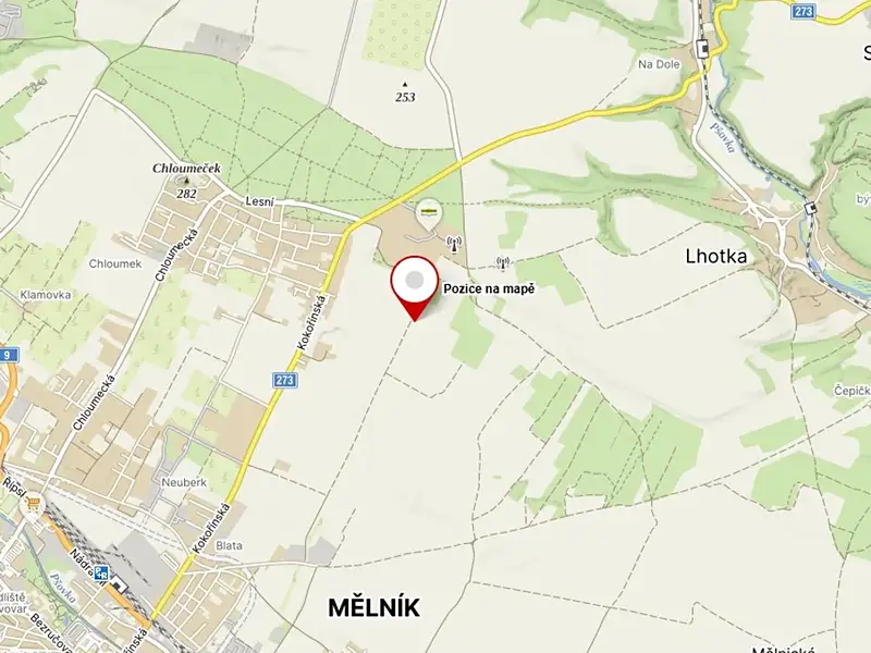 Prodej pole 3015 m², Mělník – náhled fotky 3