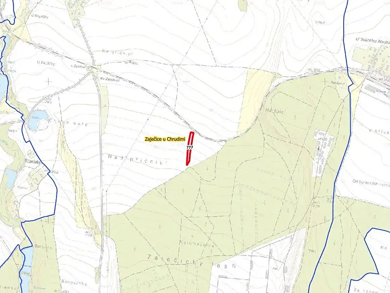 Prodej pole 4474 m², Zaječice – náhled fotky 3