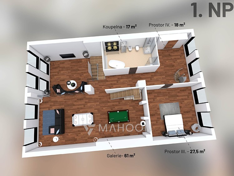 Квартира 3+kk в оренду, 305 м² (33 з 34)