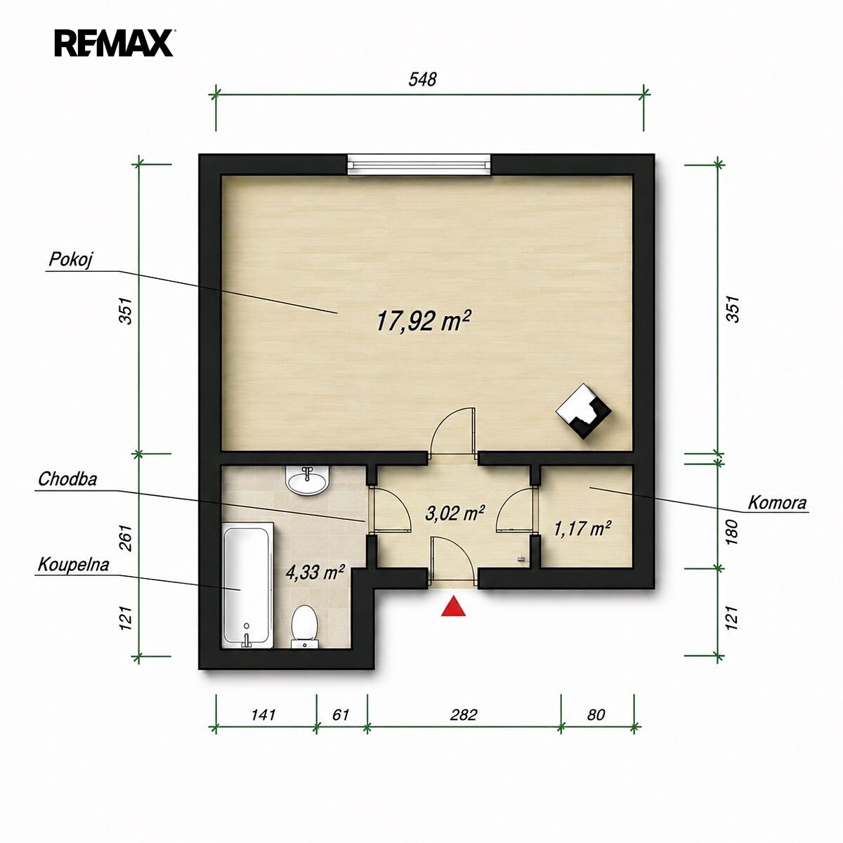 Prodej bytu 1+kk 26 m² – fotografie 2