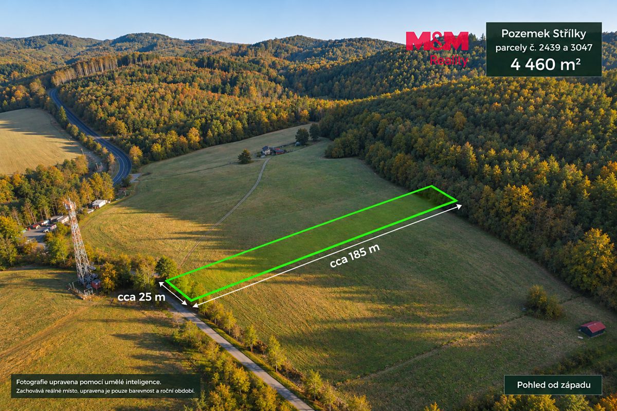 Prodej stavebního pozemku 4460 m²