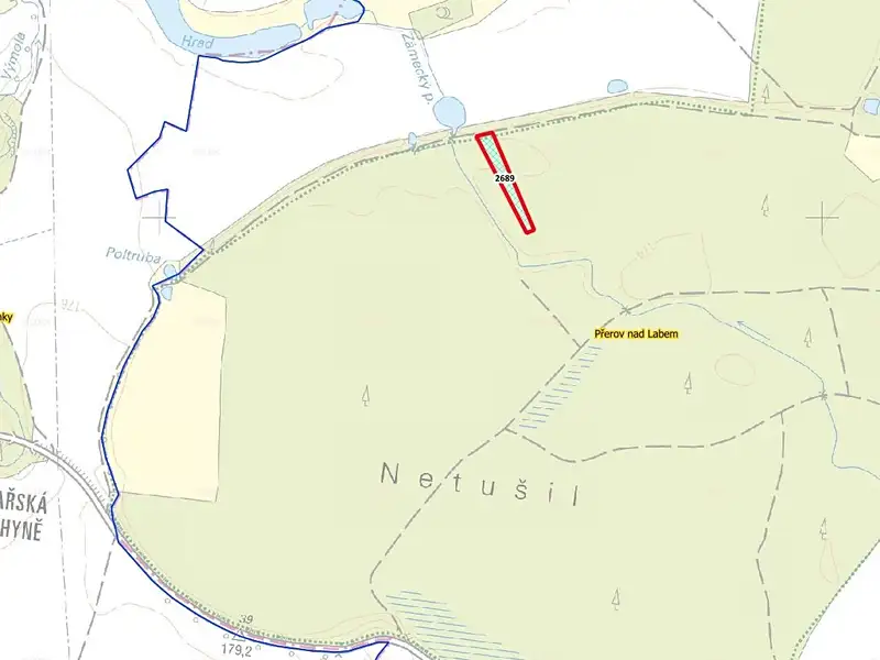 Prodej lesa 2974 m², Přerov nad Labem – náhled fotky 3