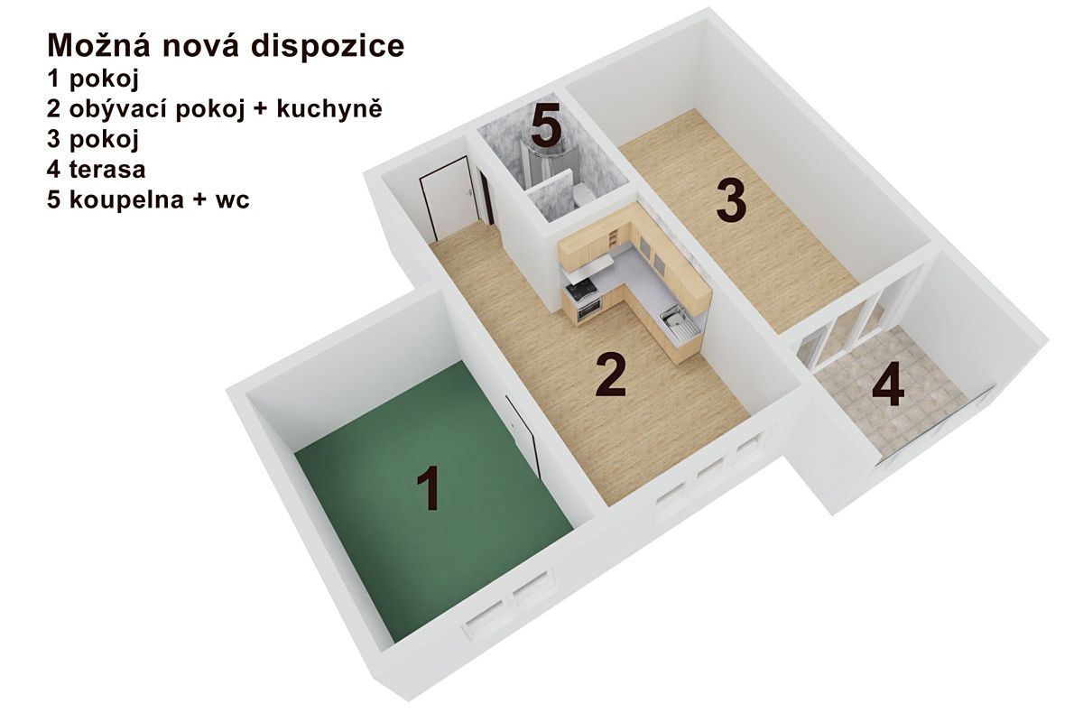 Prodej bytu 3+kk 57 m² – fotografie 3