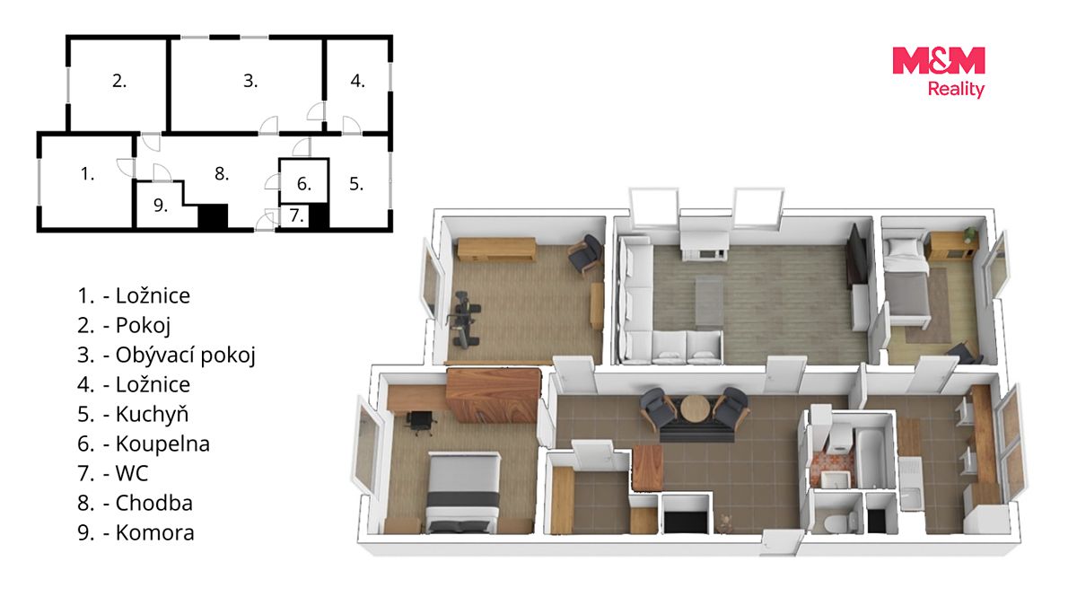 Prodej bytu 4+1 91 m² – fotografie 3