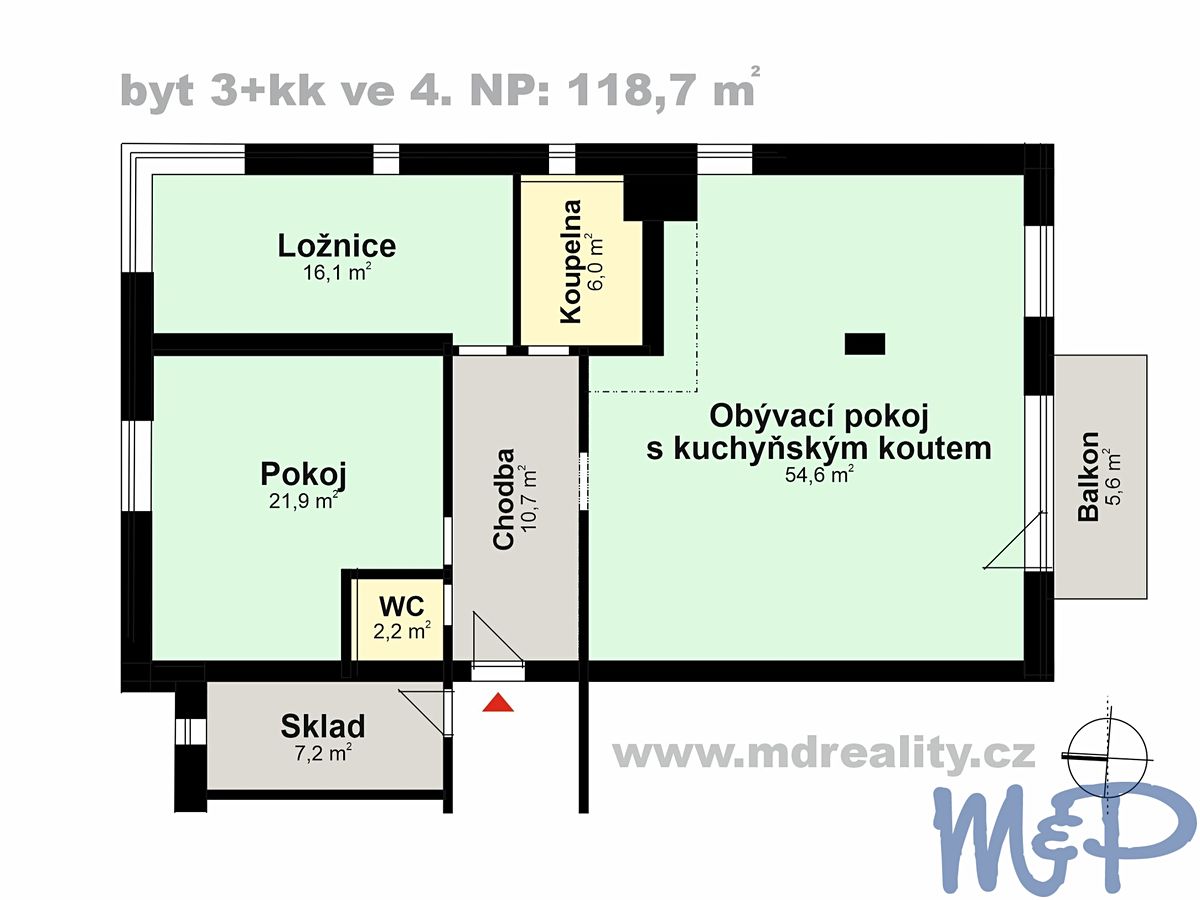 Prodej bytu 3+kk 124 m² – fotografie 2