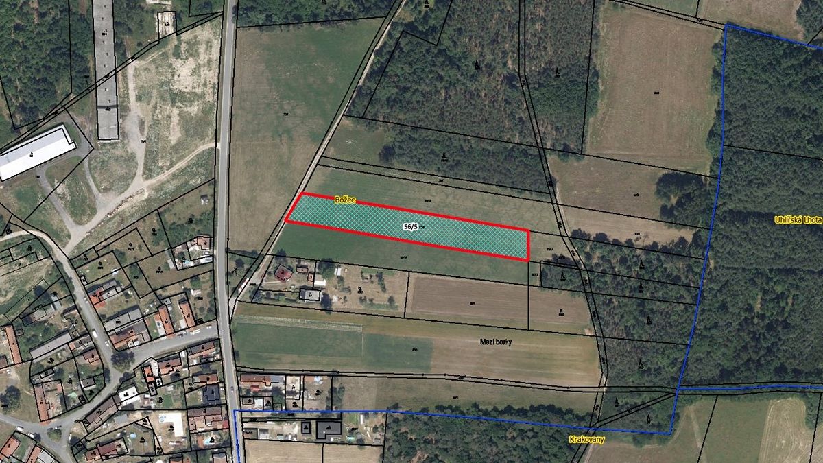 Prodej pozemku 4200 m², Krakovany – fotka 1 z 3