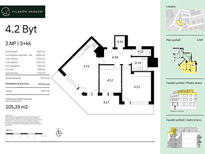 Prodej bytu 3+kk, 77 m² (2 z 7)