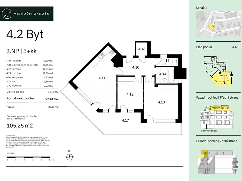 Prodej bytu 3+kk 77 m², Praha – náhled fotky 2