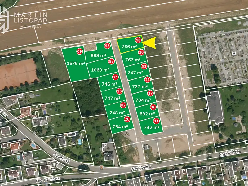 Prodej stavebního pozemku 766 m², Bludov – náhled fotky 2