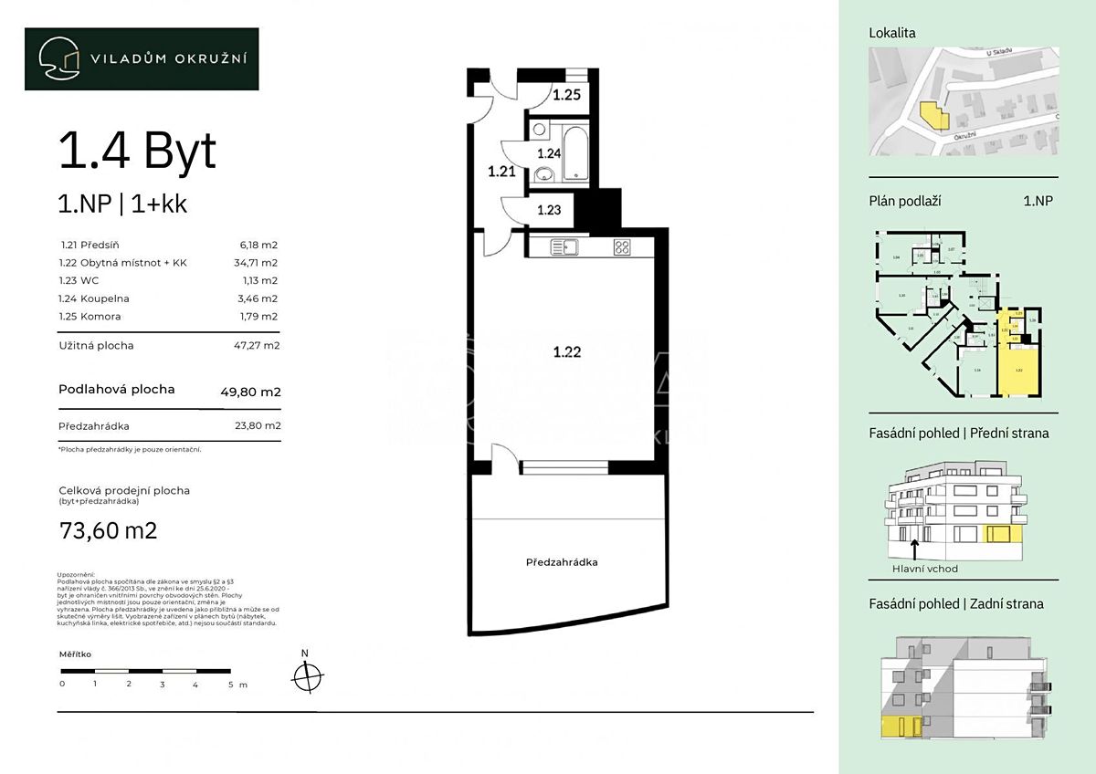 Prodej bytu 1+kk 57 m² – fotografie 3