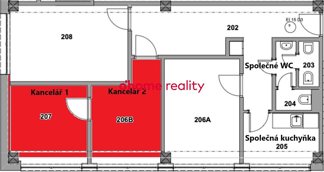 Pronájem kanceláře 20 m² – fotografie 3