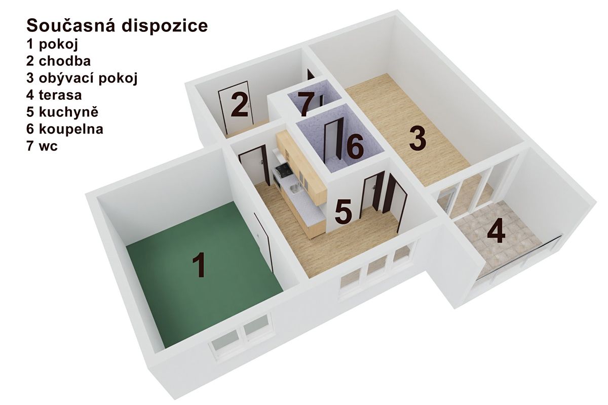 Prodej bytu 3+kk 57 m² – fotografie 2