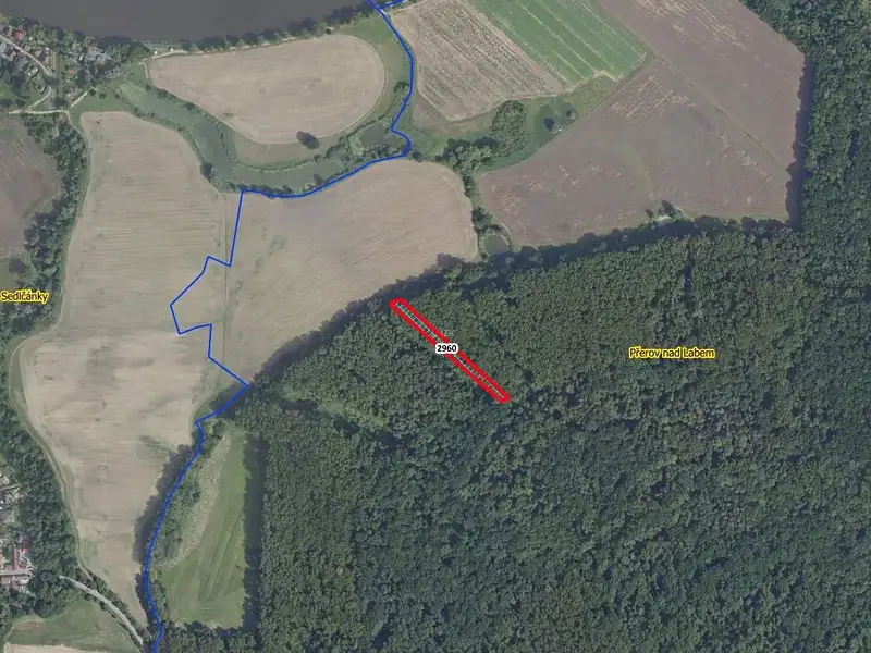 Prodej lesa 2852 m², Přerov nad Labem – náhled fotky 2