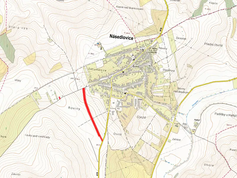 Prodej pole 7360 m², Násedlovice – náhled fotky 2