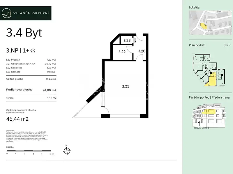 Prodej bytu 1+kk 42 m², Praha – náhled fotky 3