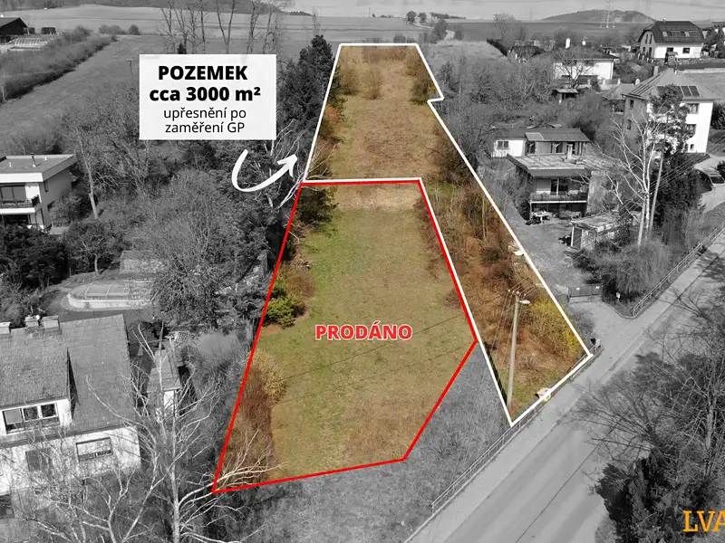 Prodej stavebního pozemku 3000 m², Veverská Bítýška – náhled fotky 1