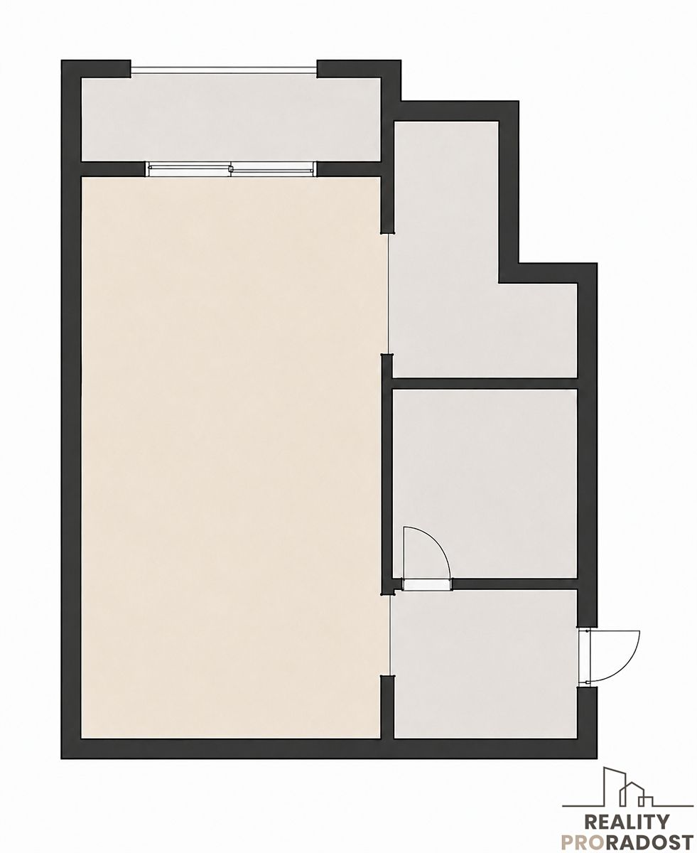 Prodej bytu 1+kk 20 m² – fotografie 2