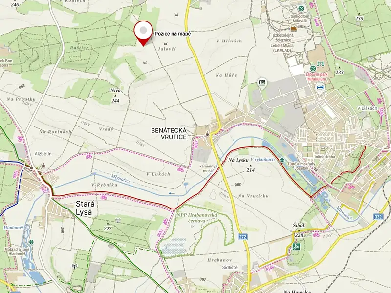 Prodej pole 15894 m², Milovice – náhled fotky 3