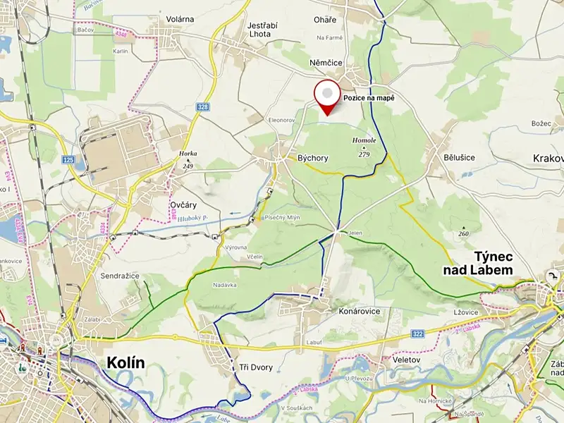 Prodej pole 7688 m², Býchory – náhled fotky 3
