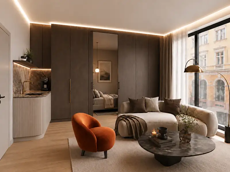 Prodej bytu 1+kk 31 m², Praha – náhled fotky 1