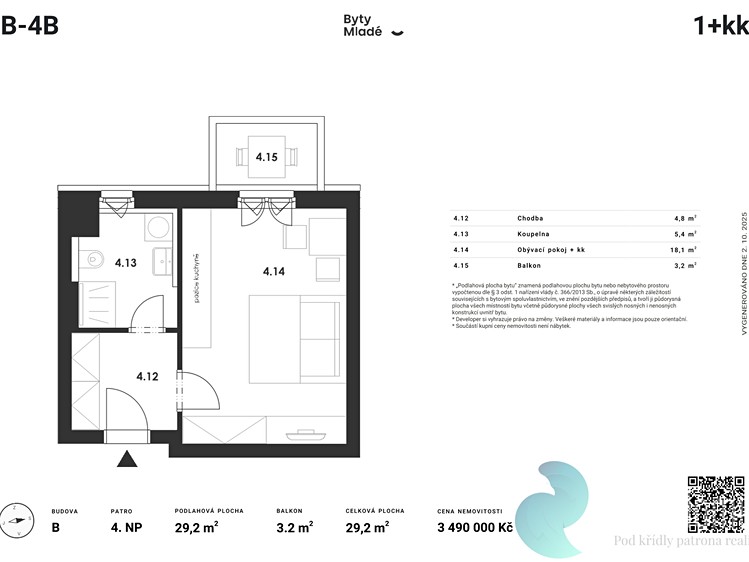 Prodej bytu 1+kk, 30 m² (5 z 12)