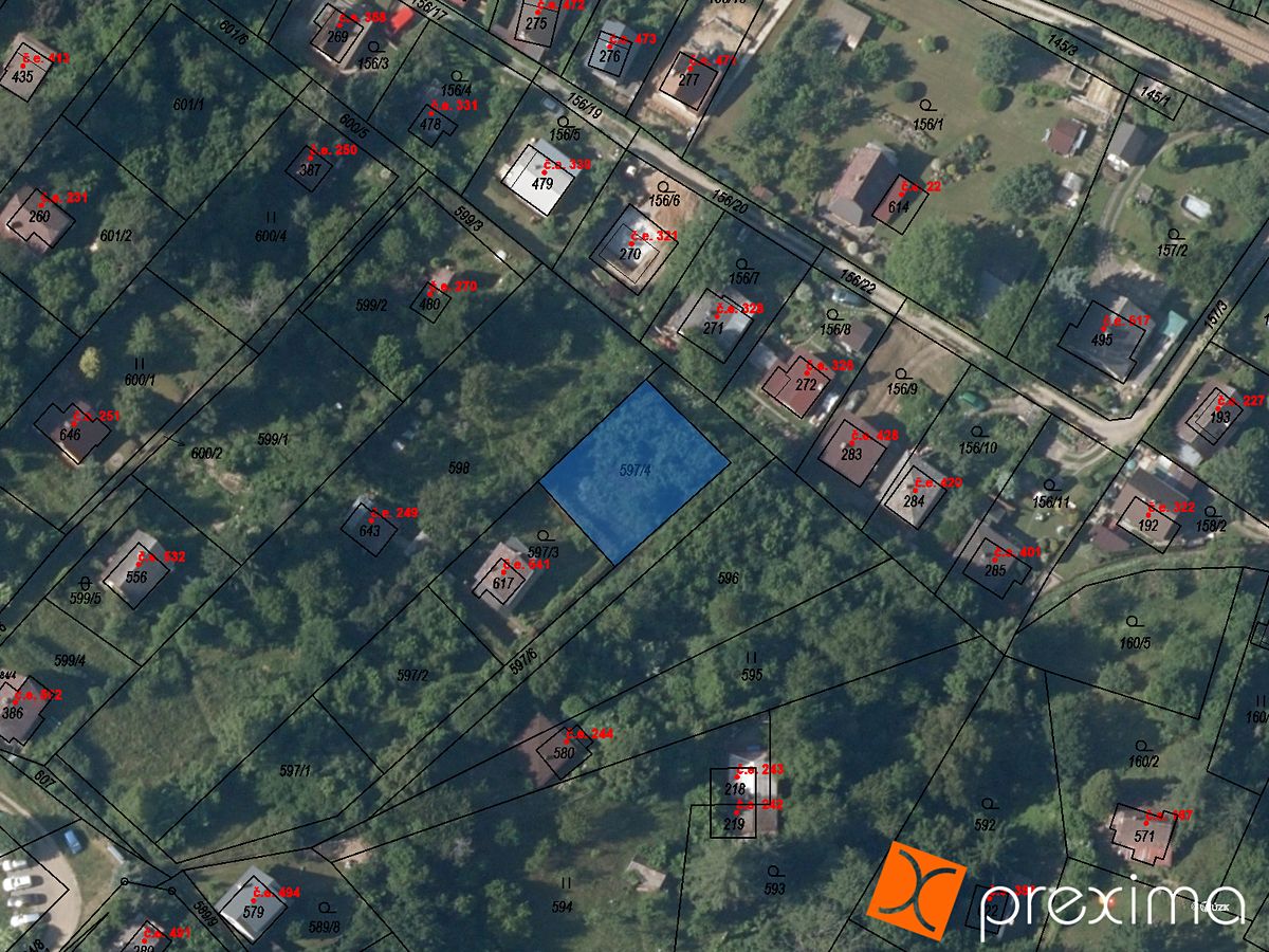 Prodej zahrady 395 m², Nižbor – fotka 1 z 3