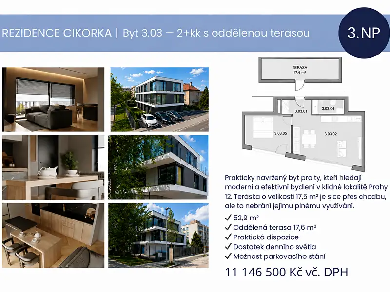Prodej bytu 2+kk 53 m², Praha – náhled fotky 2