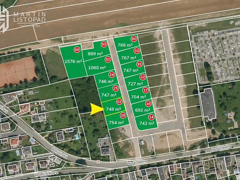 Prodej stavebního pozemku 748 m², Bludov – náhled fotky 1