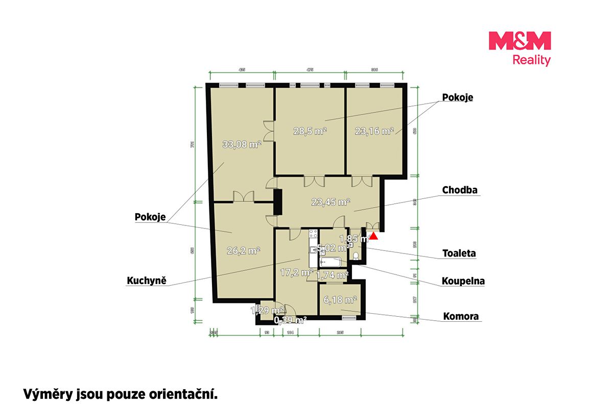 Pronájem bytu 4+1 160 m² – fotografie 2