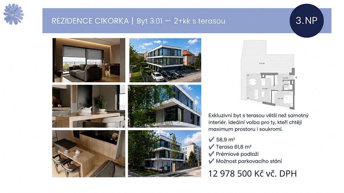 Prodej bytu 2+kk 59 m² – fotografie 2