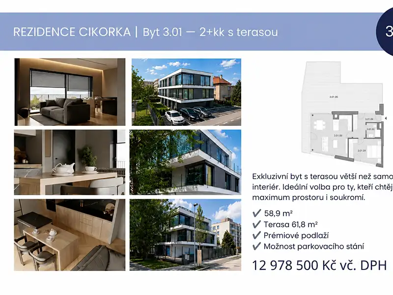 Prodej bytu 2+kk 59 m², Praha – náhled fotky 2