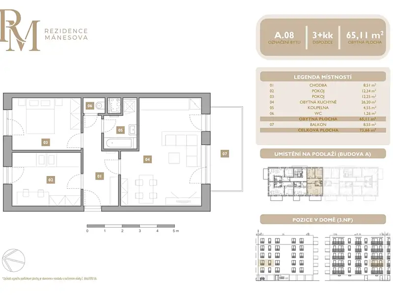 Prodej bytu 3+kk 65 m², Lipník nad Bečvou – náhled fotky 2