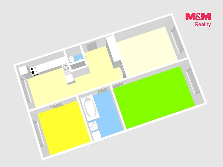 Квартира 3+1 на продаж, 81 м² (9 з 18)