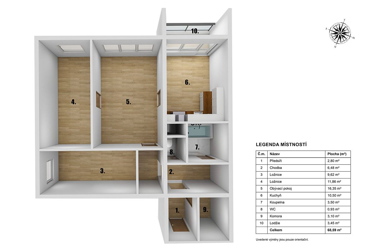 Prodej bytu 3+1 69 m² – fotografie 5