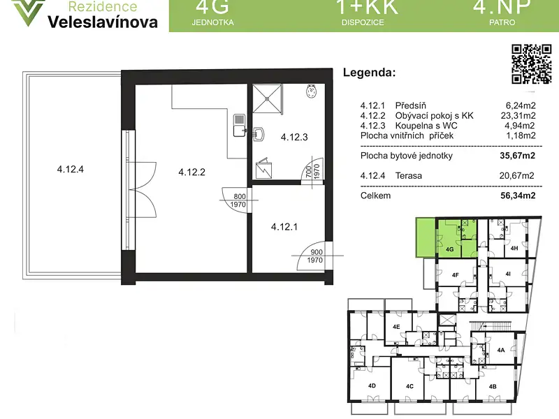 Prodej bytu 1+kk 35 m², Brno – náhled fotky 2