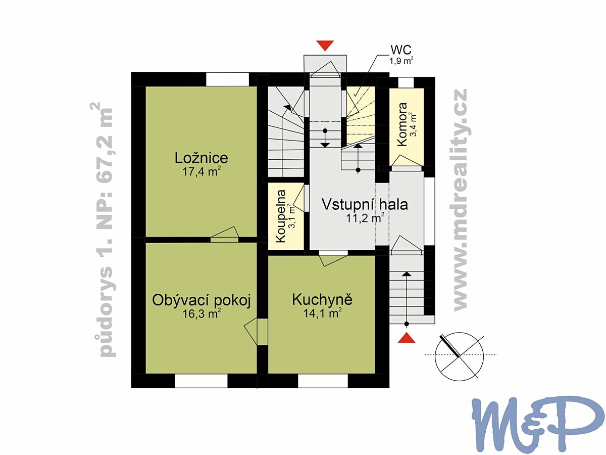 Prodej rodinného domu 161 m², pozemek 492 m² – fotografie 2