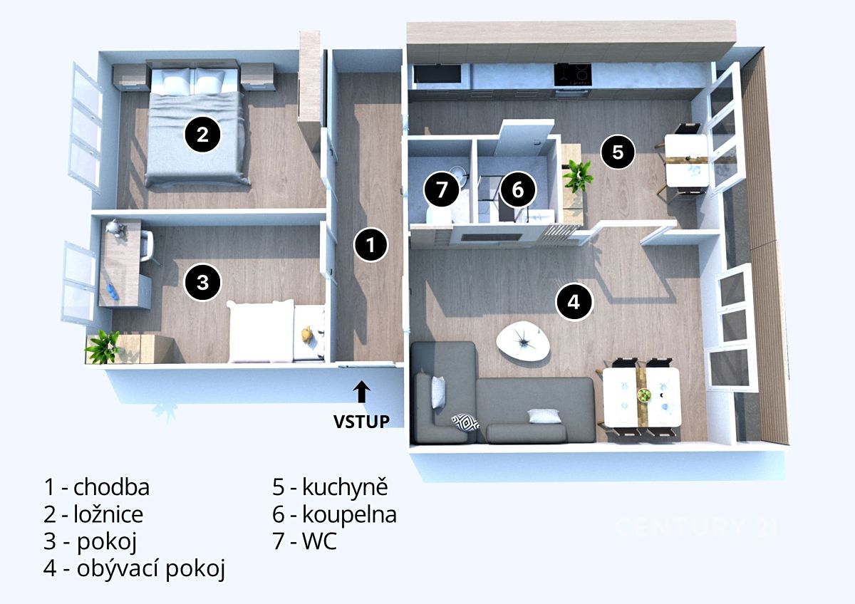 Prodej bytu 3+1 70 m² – fotografie 3