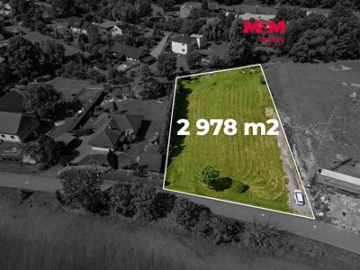 Prodej stavebního pozemku 2978 m²