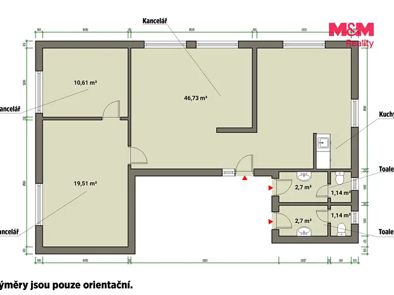 Pronájem kanceláře 80 m², Klatovy – náhled fotky 2