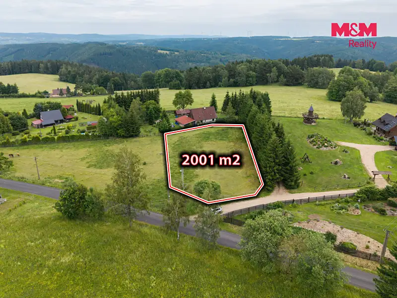 Prodej stavebního pozemku 2001 m², Oloví – náhled fotky 3